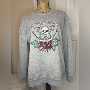 Book Lover Skeleton Sweatshirt